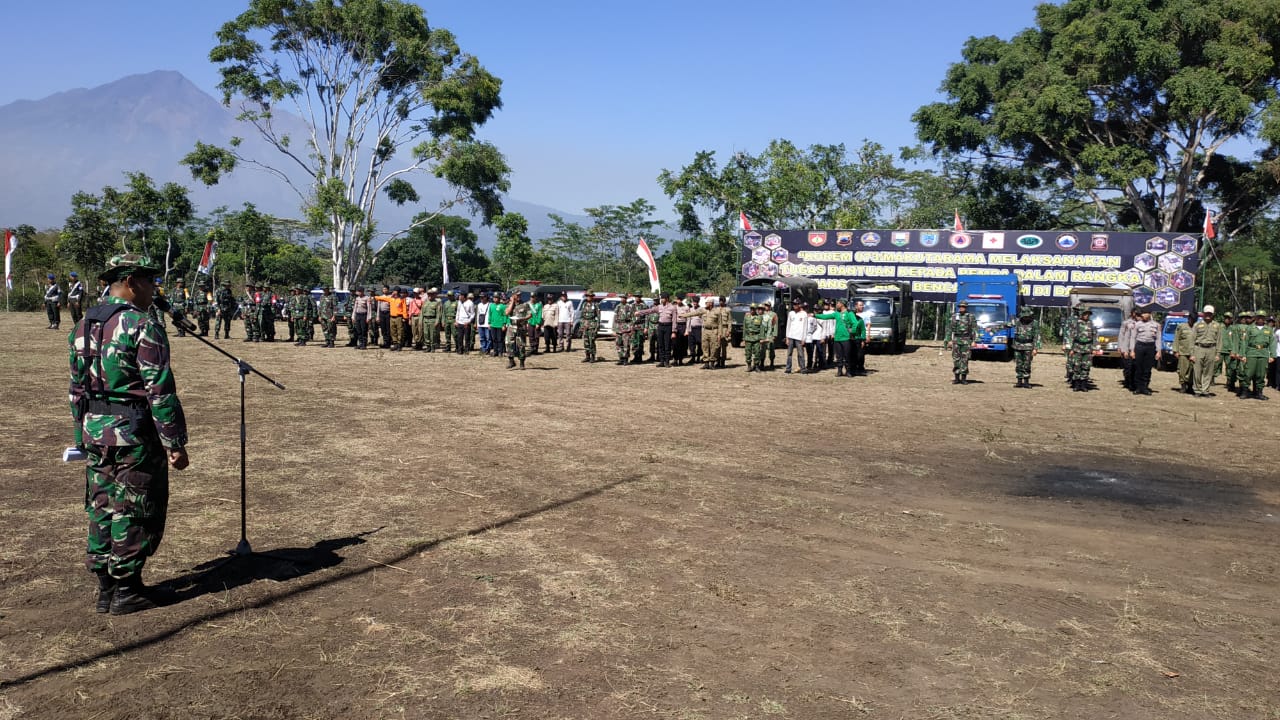 Dengan semangat yang tinggi Prajurit Korem 073/Mkt laksanakan Latihan Penanggulangan bencana alam